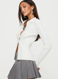 Dustry Long Sleeve Top White