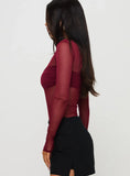 Duet Bodysuit Burgundy