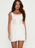 Chasing Horizons Mini Dress White