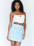 Selby Mini Skirt Baby Blue
