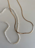 In The Zone Necklace Set Gold White