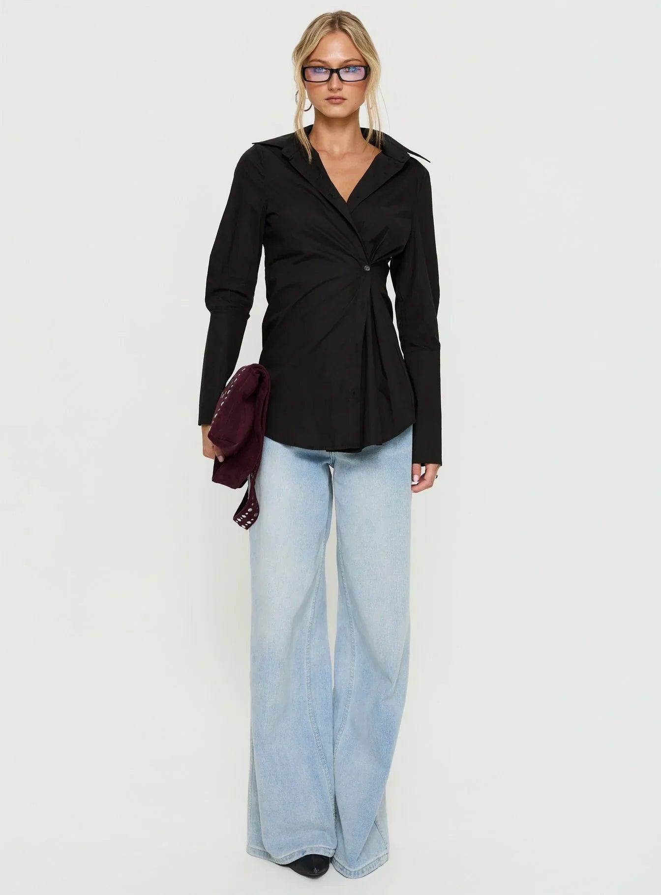 Nitsa Long Sleeve Shirt Black