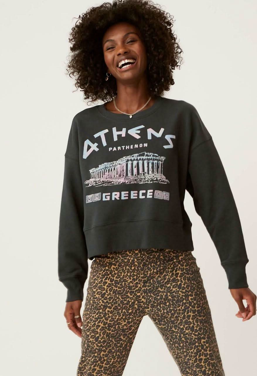 Daydreamer Athens Shrunken Crew Sweatshirt