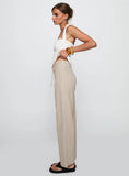 Rush Hours Tie Up Pants Beige