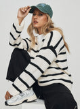 Forte Knit Sweater Black Cream