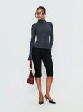 Temika Long Sleeve Backless Top Navy Stripe