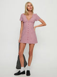 Loveliness Playsuit Red Check
