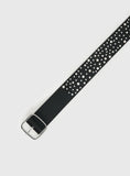 Wanna Find Out Faux Leather Belt Black Silver
