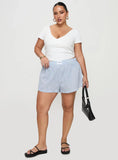 Sincar Boxer Shorts Blue / White Stripe Curve