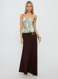 Bloomsbury Top Blue Brown