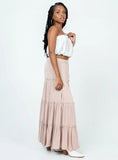 Miriah Maxi Skirt Beige