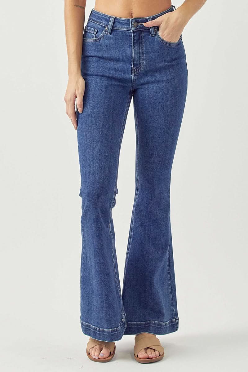 Randy Dark Wash Denim Flare Jeans