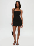 Cabaret Halter Mini Dress Black