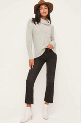 Joel Heather Grey Cowl Neck Sweater