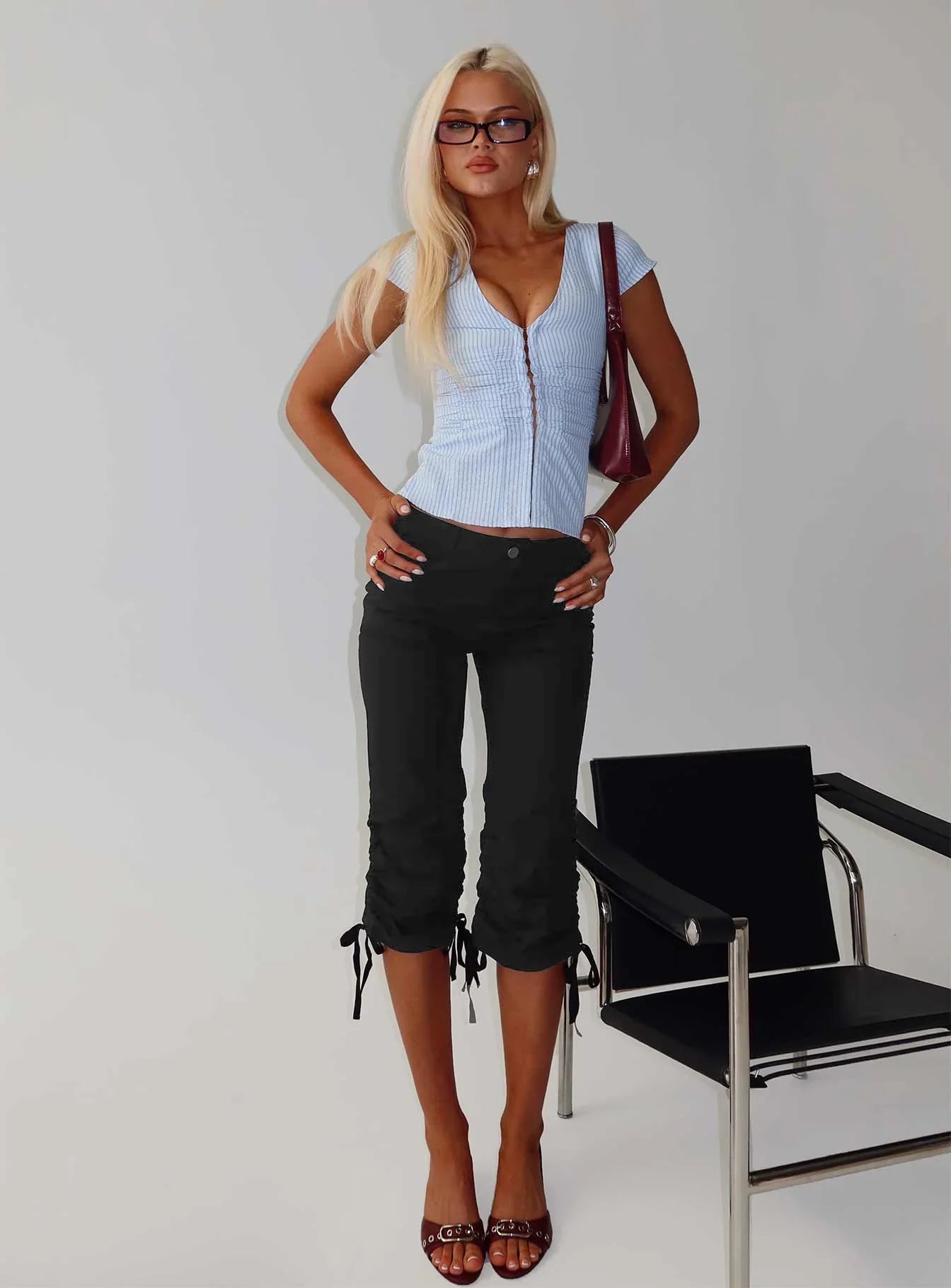 Hot Rod Capri Pant Black