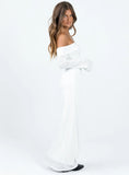 Maida Long Sleeve Maxi Dress White