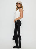 Simki Jersey Flare Pants Black
