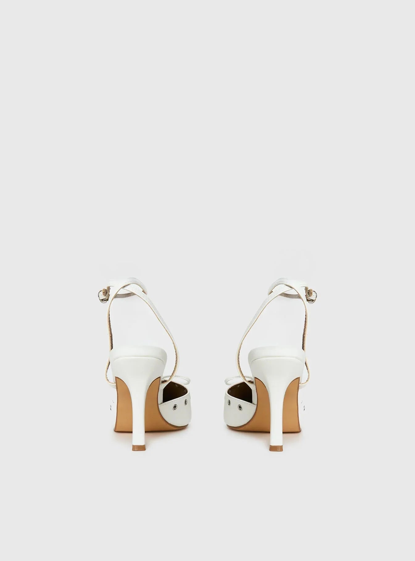 Nilah Pointed Toe Heels White