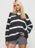 Percivill Knit Sweater Grey Cream