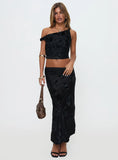 Look At You Go Asymmetrical Set Black