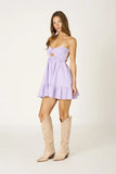 Argie Lavender Strapless Romper