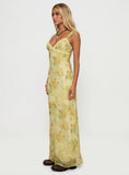 Fernwood Maxi Dress Yellow Multi