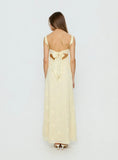 Maisone Broderie Maxi Dress Lemon