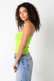 Becca Apple Green Twist Knot Tube Top