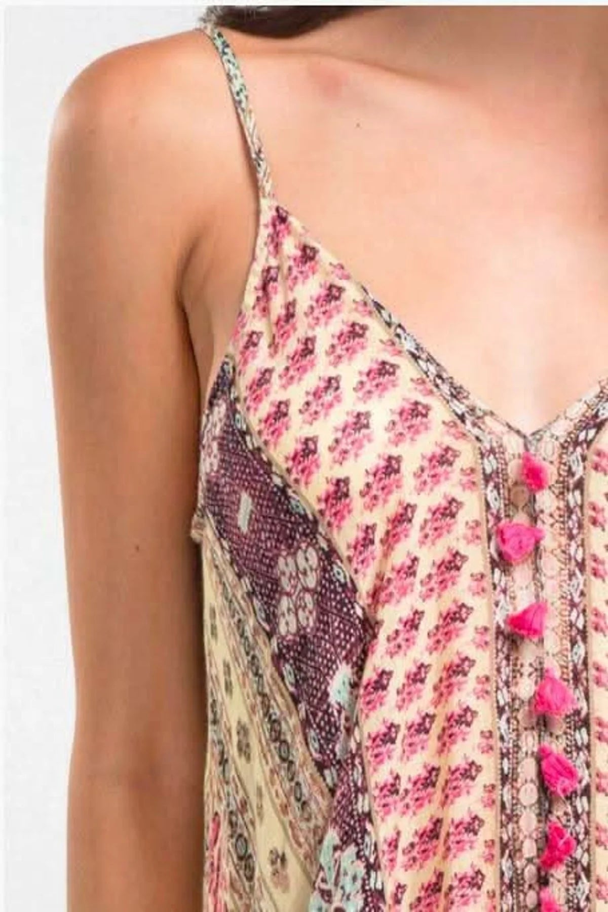 Sun Kissed Pink Paisley Print Maxi Dress