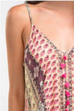 Sun Kissed Pink Paisley Print Maxi Dress