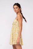Drew Olive Floral Babydoll Cami Mini Dress