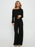 Jaede Knit Pants Black