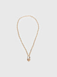 Sayge Lock Necklace Gold