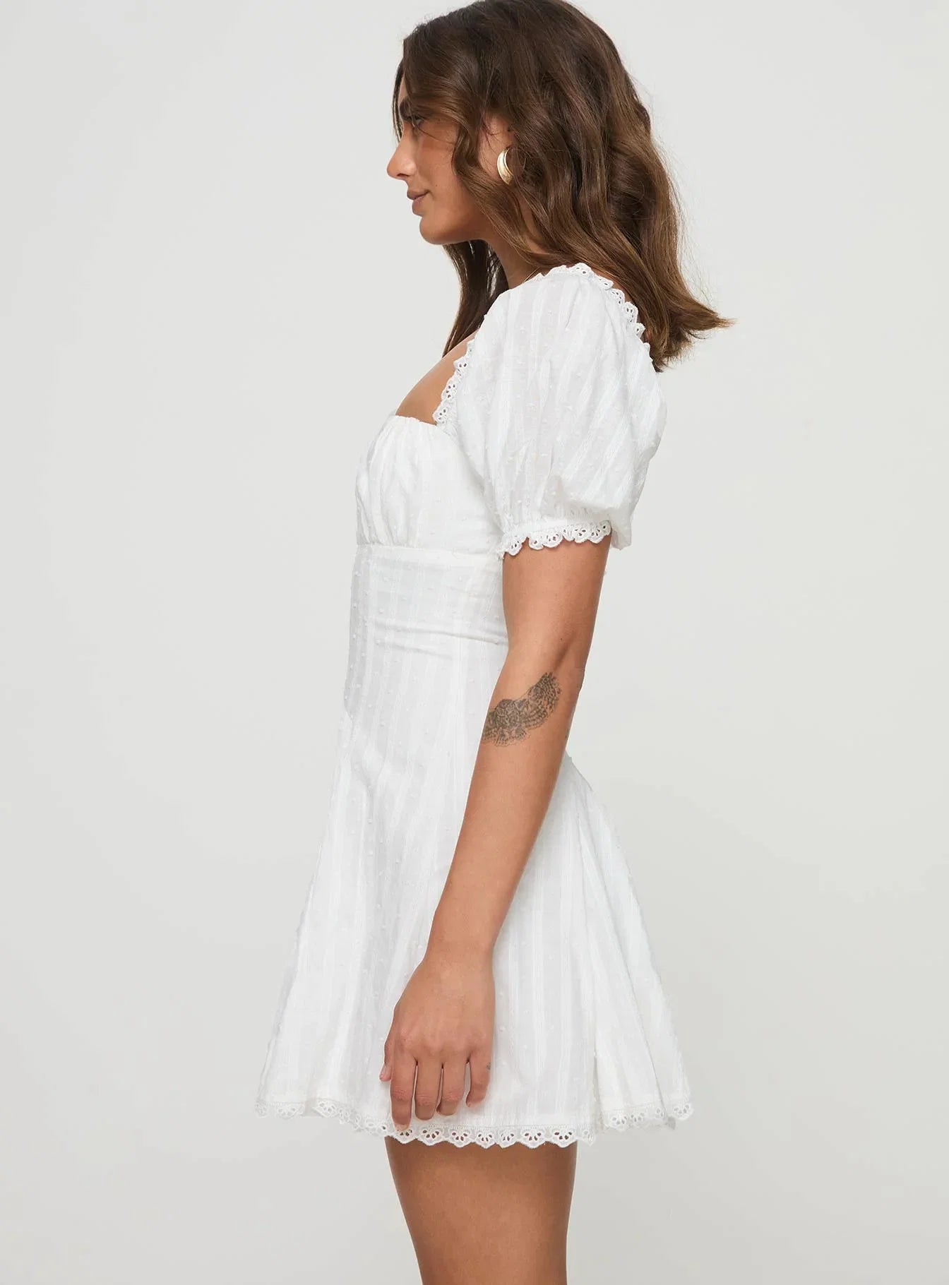 Rabatia Mini Dress White