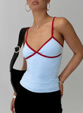 Tiera Top Blue Red