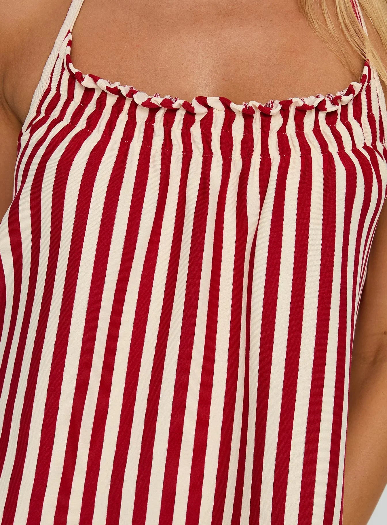 Full Of Flash Top Red Stripe