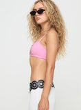 Kiki Bralette Pink White
