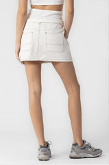 Tammie White Cargo Mini Skirt