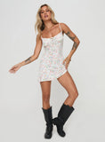 Ioanna Mini Dress White Floral