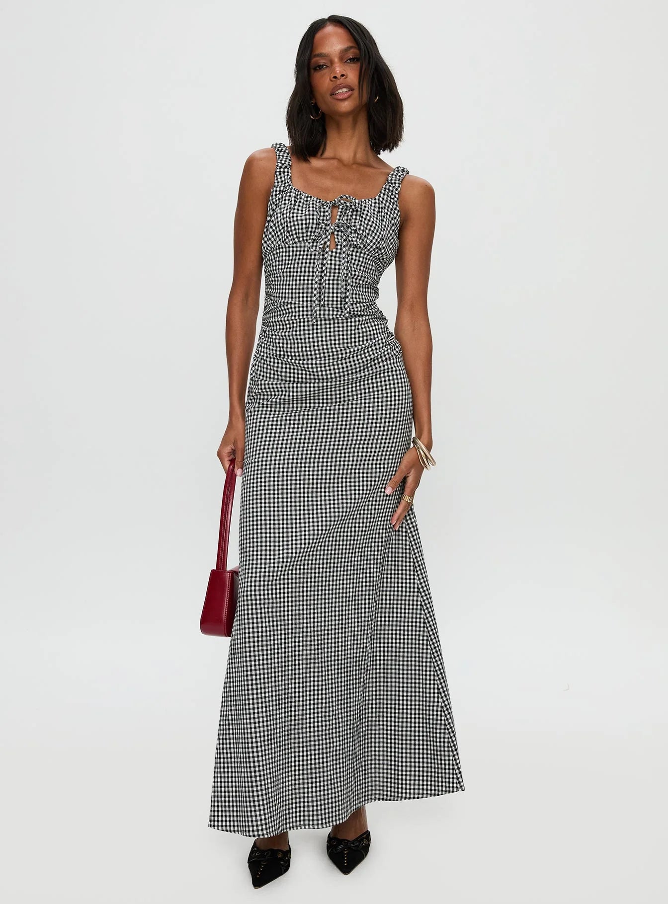 Roundtrip Maxi Dress Black White