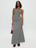Roundtrip Maxi Dress Black White