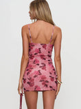 Claudelia Lace Mini Dress Floral
