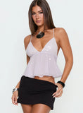 Vinton Button Detail Cami Top Lilac