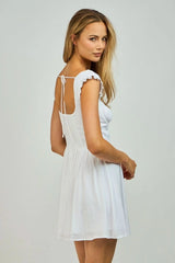 Blakely White Bustier Mini Dress