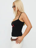 Sweetscape Bead Detail Cami Top Chilli Black