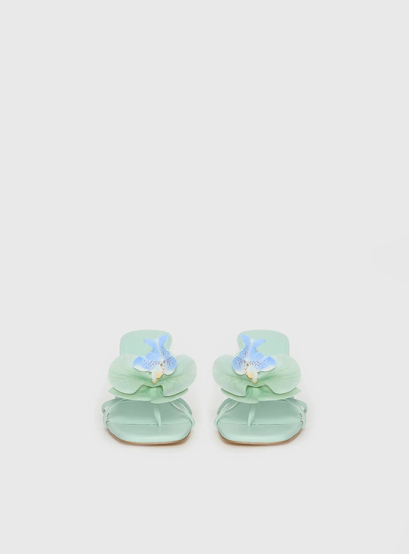 Azira Flower Detail Heels Blue