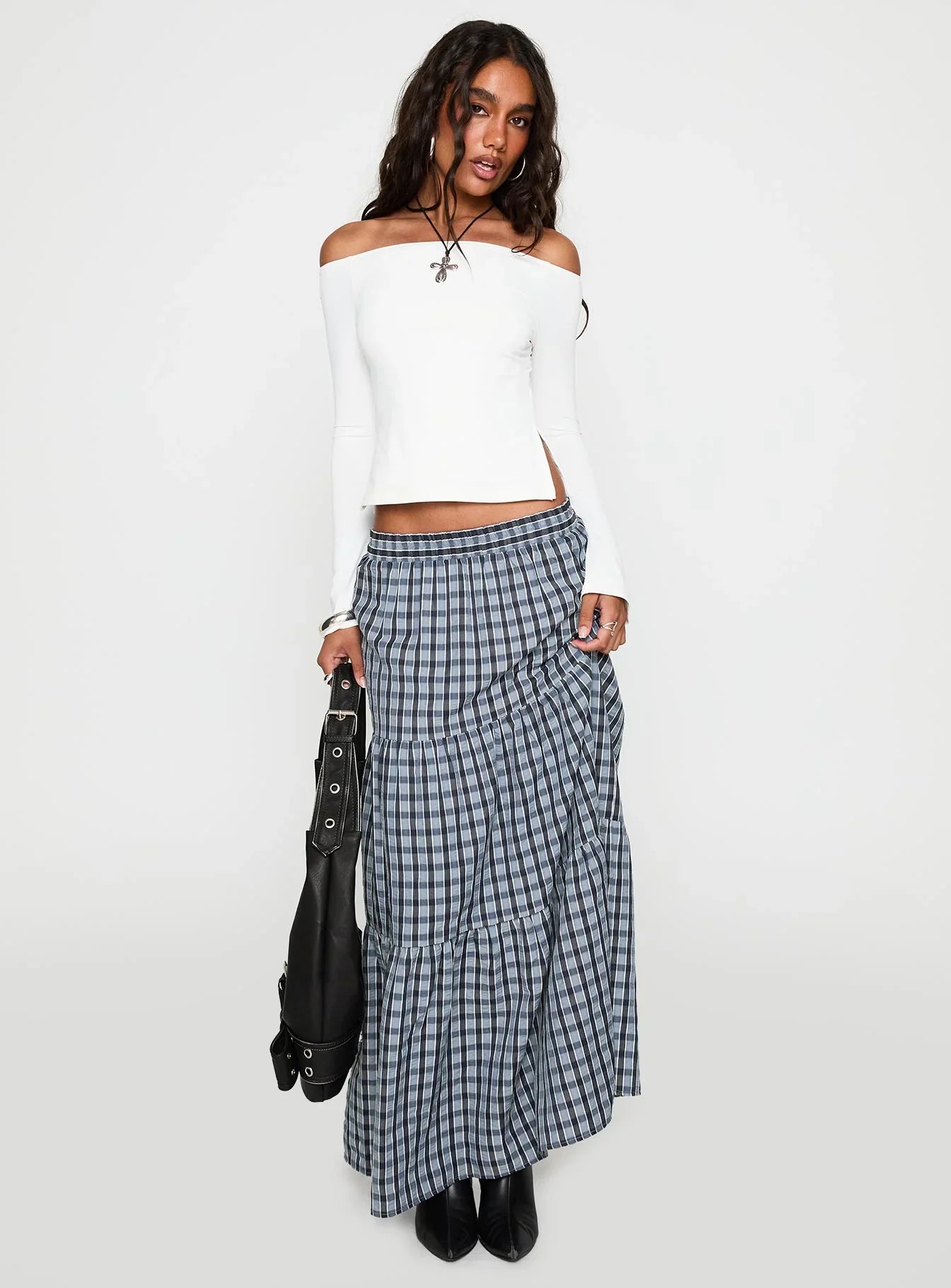 Maestro Off The Shoulder Top White