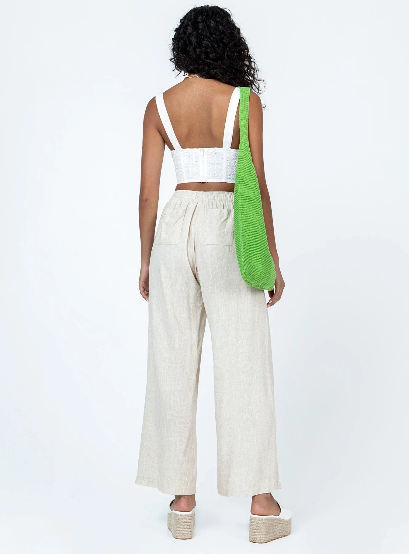 Louis Linen Blend Pants Beige