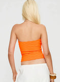 Coolada Strapless Top Orange