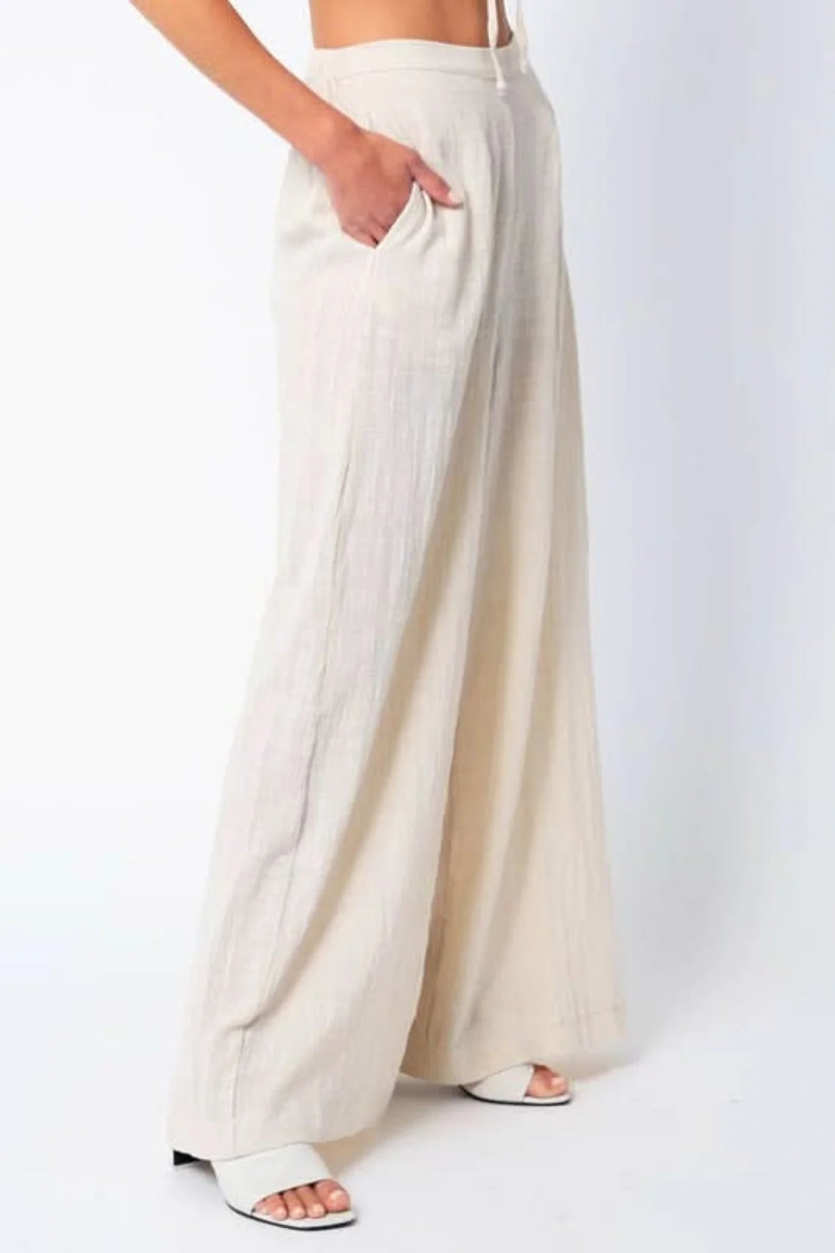 Fira Beige Two Piece Jumpsuit